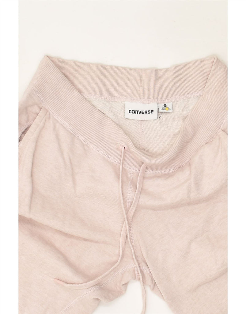 CONVERSE Womens Tracksuit Trousers Joggers UK 10 Small Pink Cotton | Vintage Converse | Thrift | Second-Hand Converse | Used Clothing | Messina Hembry 