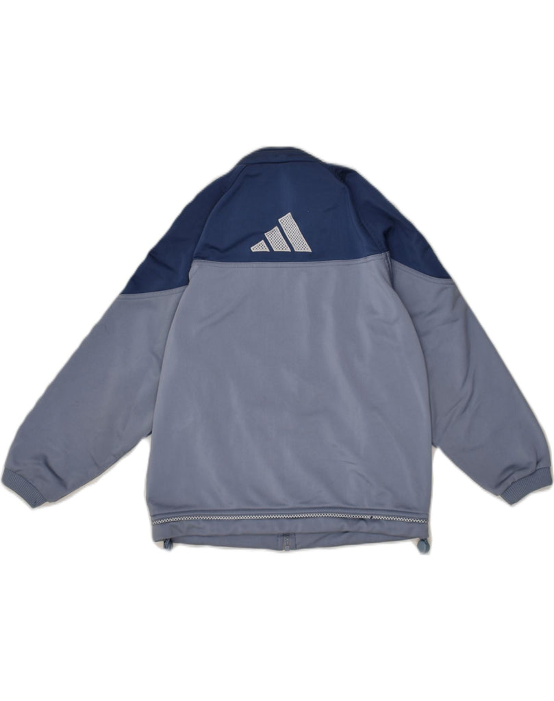 ADIDAS Boys Tracksuit Top Jacket 7-8 Years Grey Colourblock Polyester | Vintage Adidas | Thrift | Second-Hand Adidas | Used Clothing | Messina Hembry 