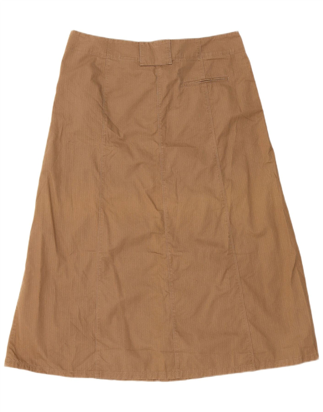 EDDIE BAUER Womens A-Line Skirt US 12 Large W32 Brown Cotton