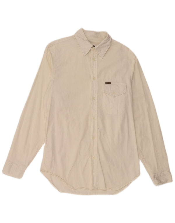 Calvin Klein Mens Shirt Medium White Cotton