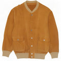 Vintage Mens Suede Bomber Jacket UK 38 Medium Brown