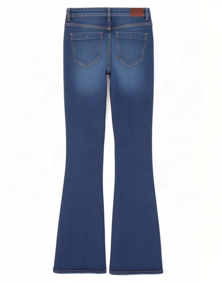 Zara Womens Flared Jeans EU 40 Medium W30 L32 Blue Cotton