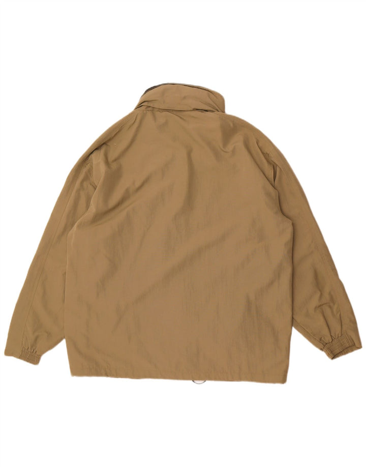Diadora Mens Loose Fit Rain Jacket UK 36 Small Khaki Polyamide