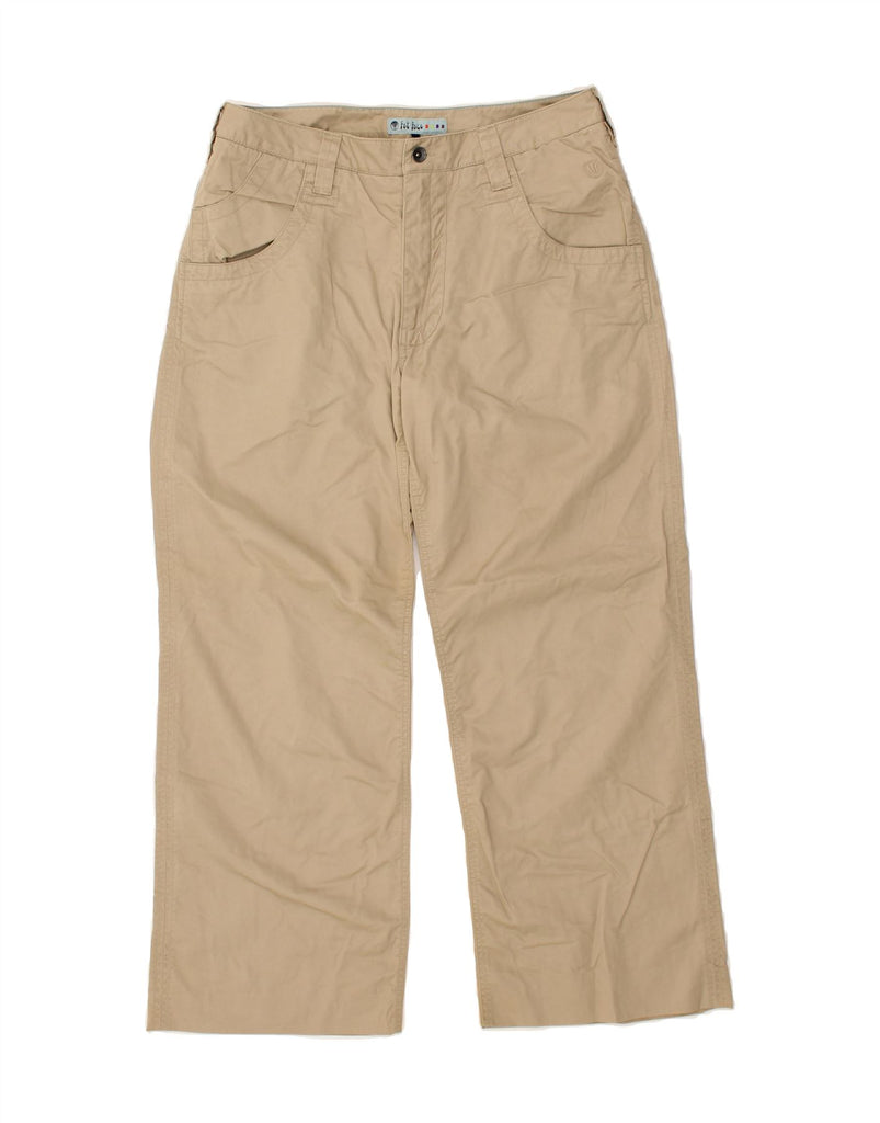 FAT FACE Mens Wide Leg Casual Trousers W34 L28  Beige Cotton Vintage Fat Face and Second-Hand Fat Face from Messina Hembry 