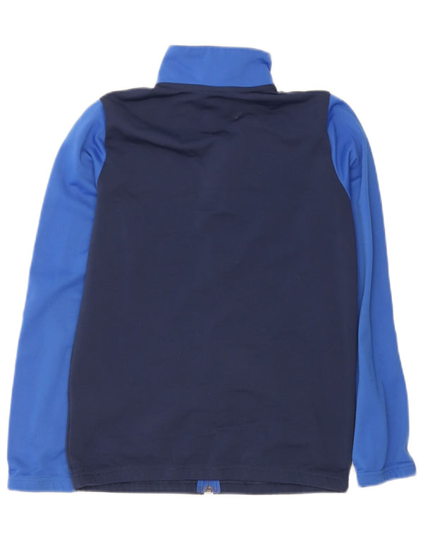 Nike Boys Tracksuit Top Jacket 12-13 Years Large Navy Blue Colourblock
