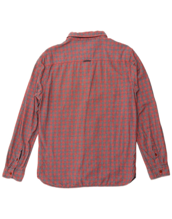 White Stuff Mens Flannel Shirt Medium Red Gingham Cotton