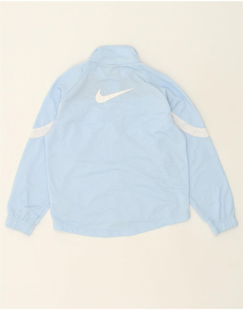 NIKE Boys Graphic Tracksuit Top Jacket 10-11 Years Medium Blue Colourblock | Vintage Nike | Thrift | Second-Hand Nike | Used Clothing | Messina Hembry 