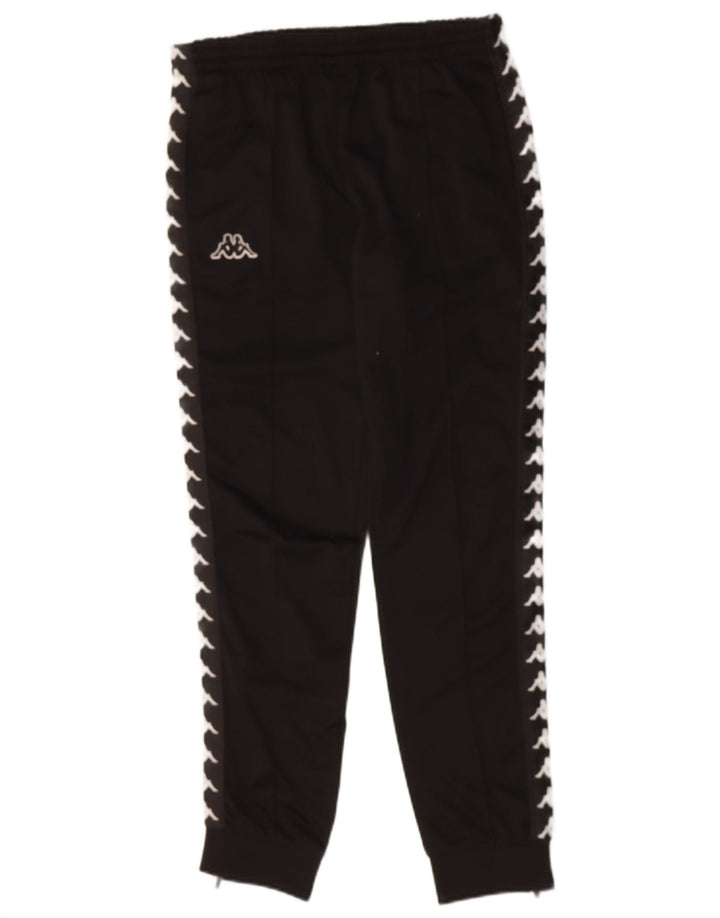 KAPPA Mens Graphic Tracksuit Trousers Small Black