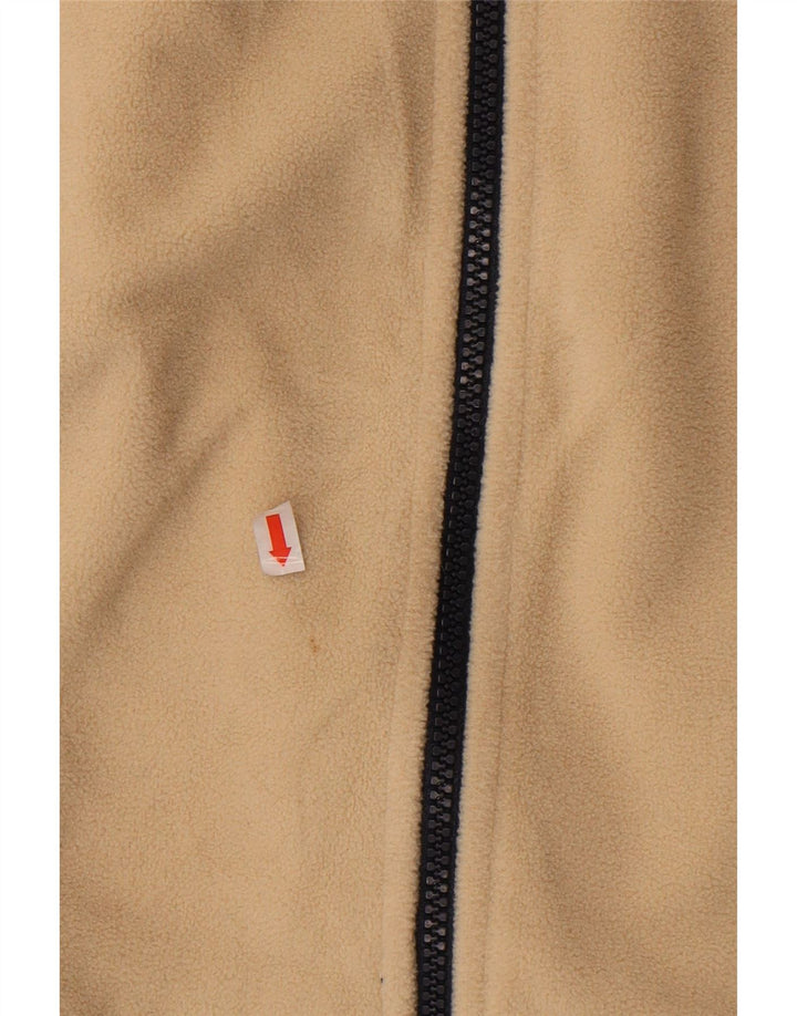 MARKS & SPENCER Womens Fleece Jacket UK 22 2XL Beige Polyester Vintage Marks & Spencer and Second-Hand Marks & Spencer from Messina Hembry 