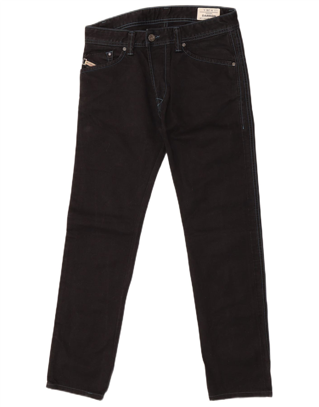 Diesel Womens Darron Slim Jeans W28 L28 Navy Blue Cotton