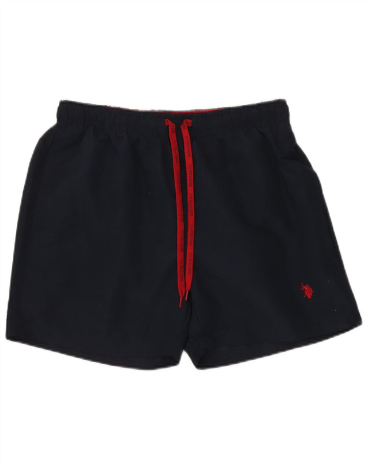 U.S. Polo Assn. Mens Swimming Shorts Large  Navy Blue Polyester