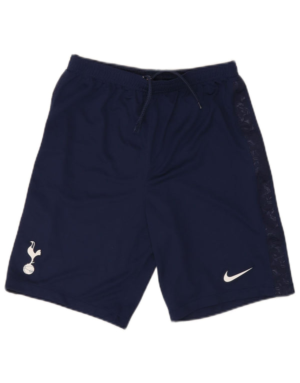 NIKE Boys Dri Fit Sport Shorts 13-14 Years XL Navy Blue Polyester