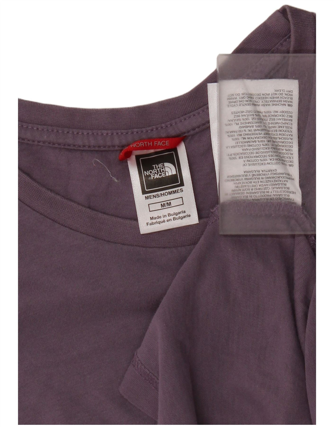 The North Face Mens T-Shirt Top Medium Purple Cotton