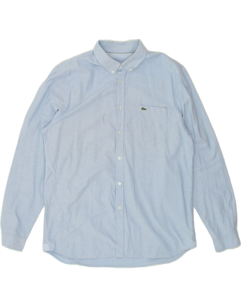 LACOSTE Mens Shirt Size 44 XL Blue Cotton | Vintage Lacoste | Thrift | Second-Hand Lacoste | Used Clothing | Messina Hembry 