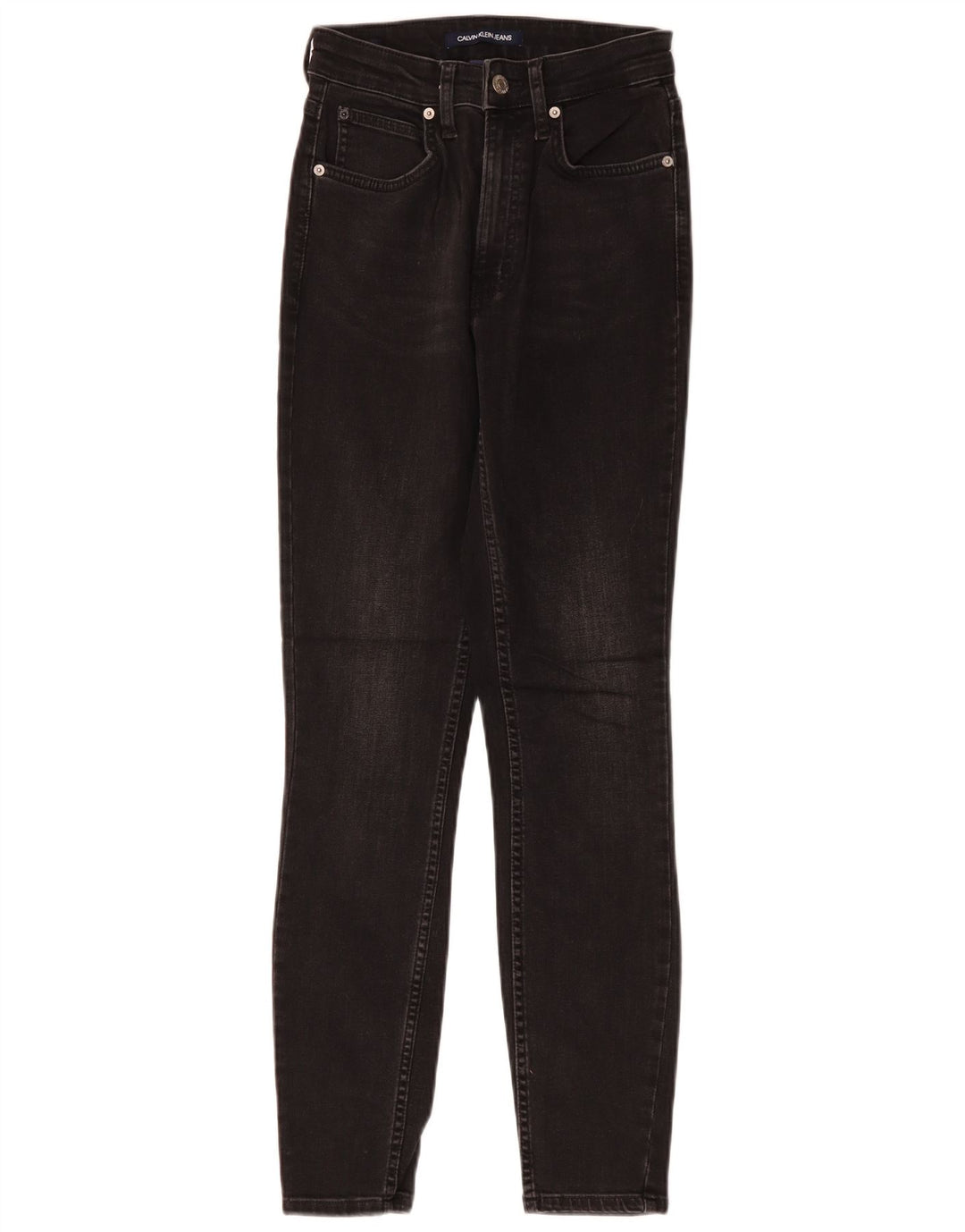 Calvin Klein Womens Skinny Jeans  W26 L30 Black Cotton