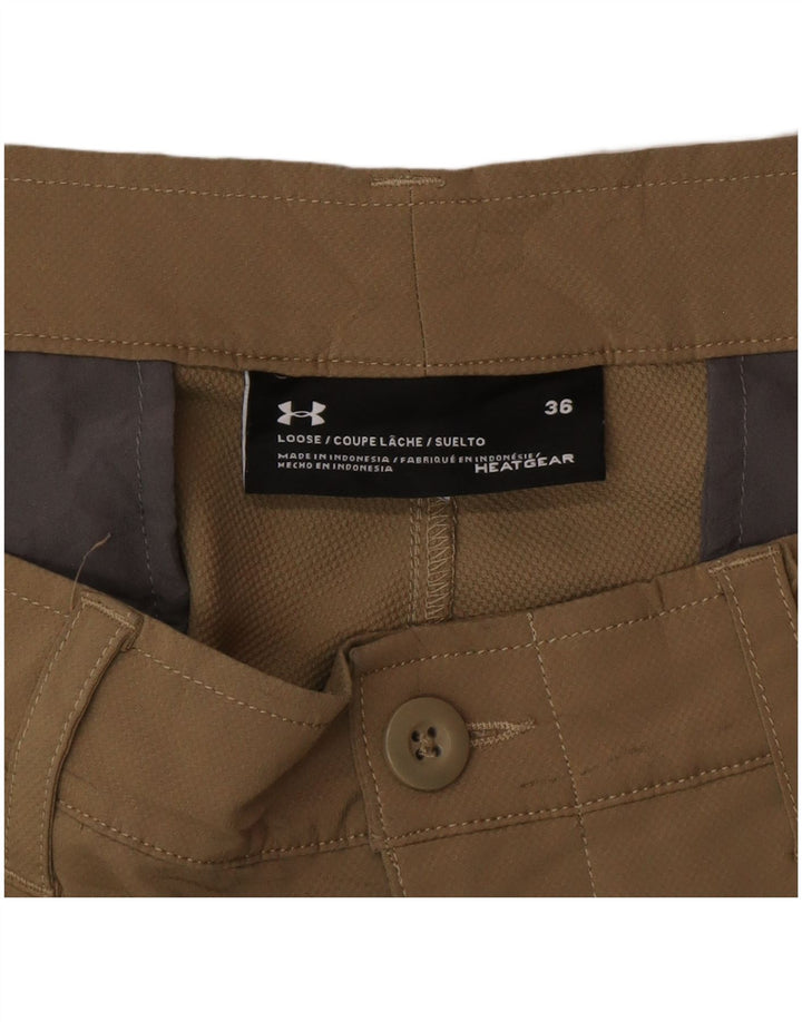 Under Armour Mens Heat Gear Casual Shorts W36 Large  Brown