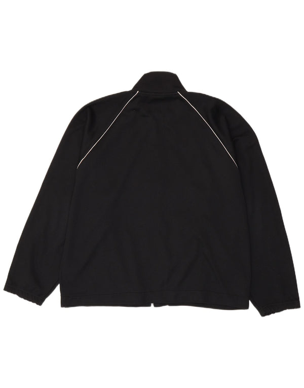Asics Mens Graphic Tracksuit Top Jacket Medium Black Colourblock Polyester