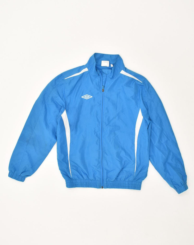 UMBRO Boys Rain Jacket 11-12 Years Blue Polyester | Vintage Umbro | Thrift | Second-Hand Umbro | Used Clothing | Messina Hembry 