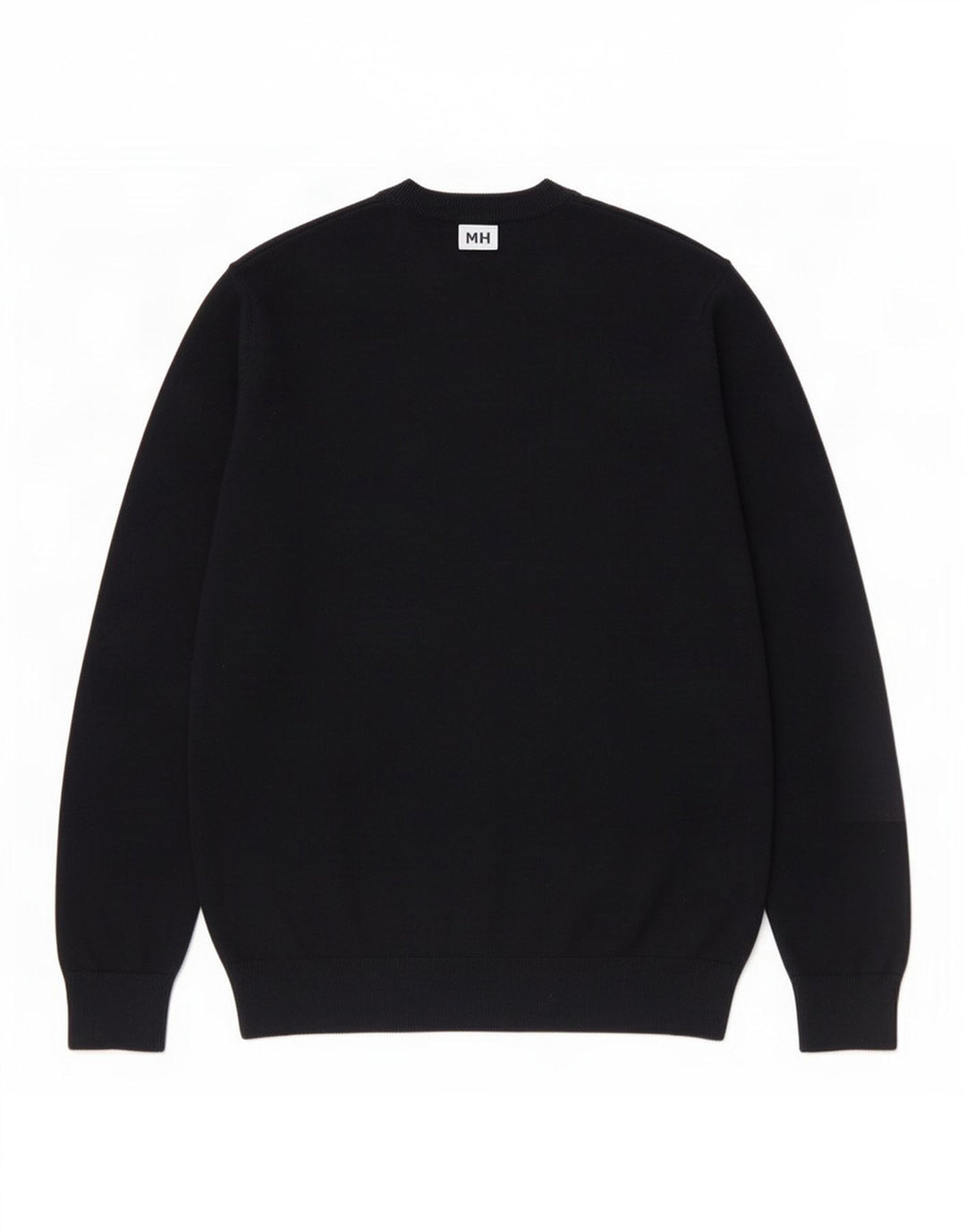 Marks & Spencer Mens Graphic Crew Neck Jumper Sweater Medium Black Cotton