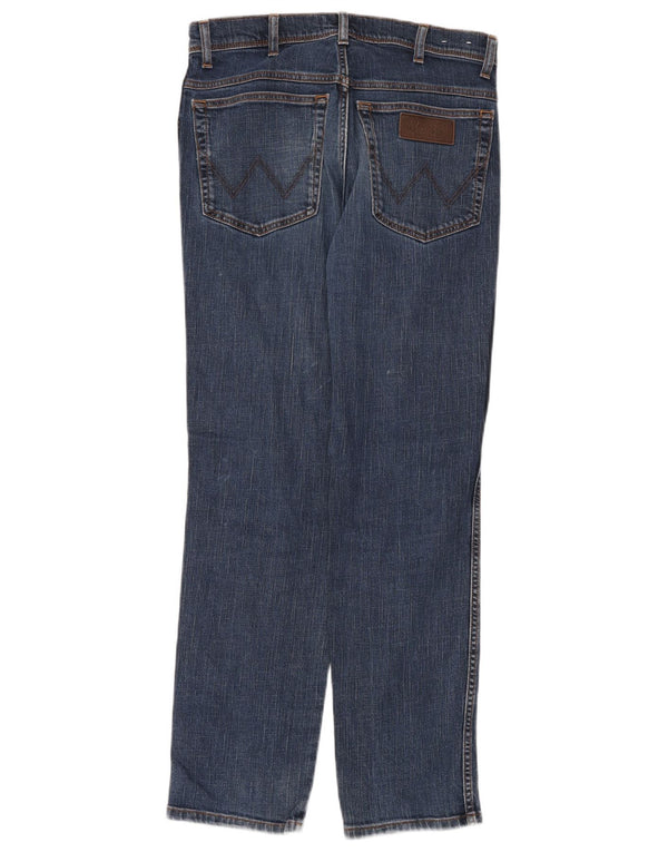Wrangler Mens Texas Slim Jeans W32 L32 Blue Cotton