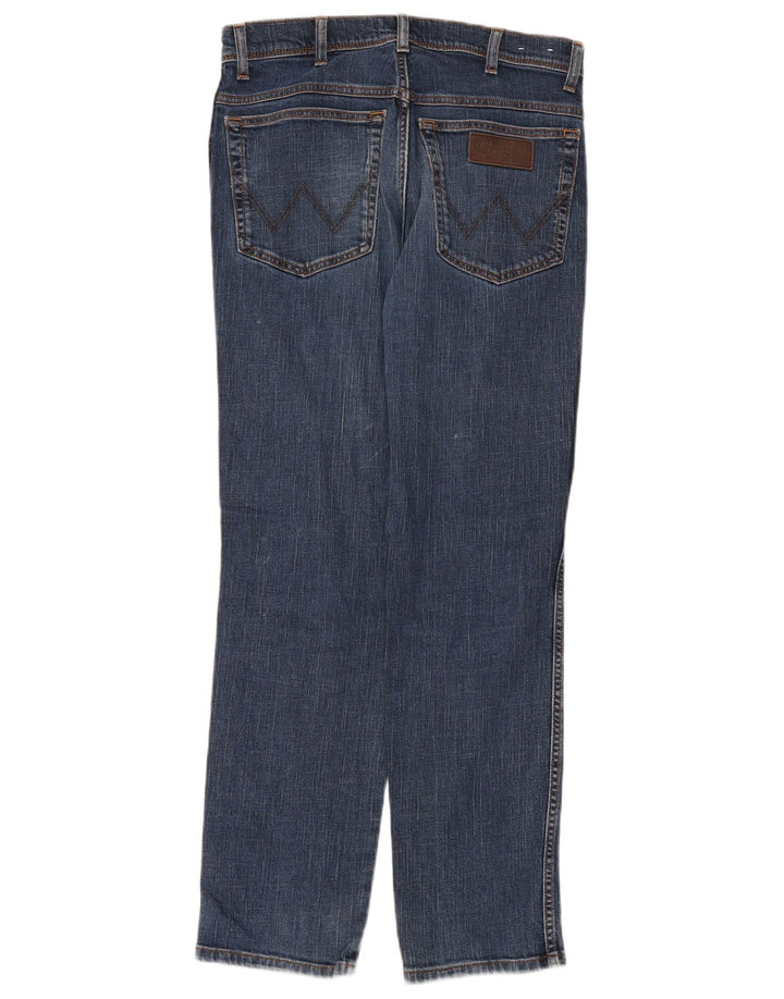 Wrangler Mens Texas Slim Jeans W32 L32 Blue Cotton