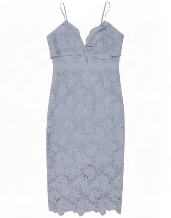 Bardot Womens Sleeveless Bodycon Dress UK 8 Small Blue Floral Polyester