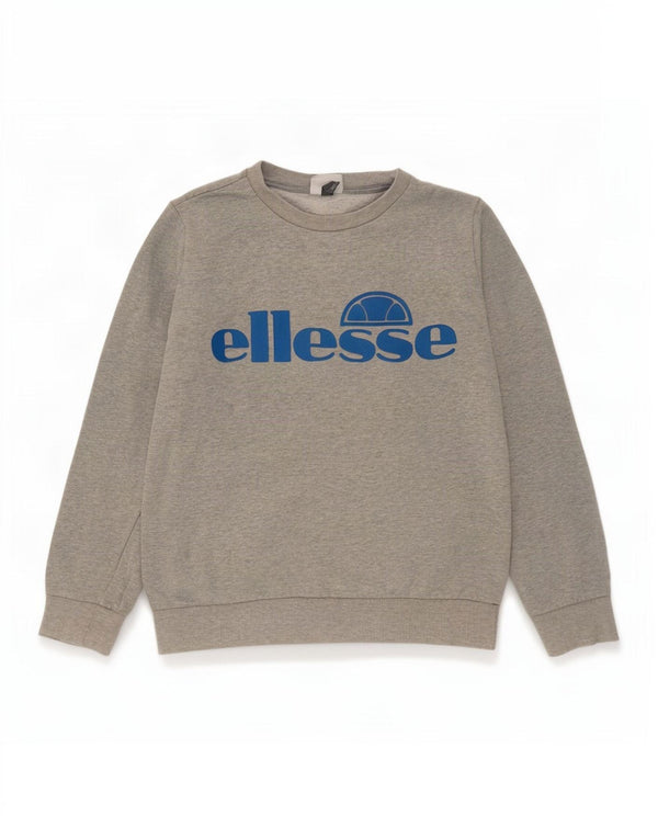 Ellesse Boys Graphic Sweatshirt Jumper 13-14 Years XL Grey Cotton