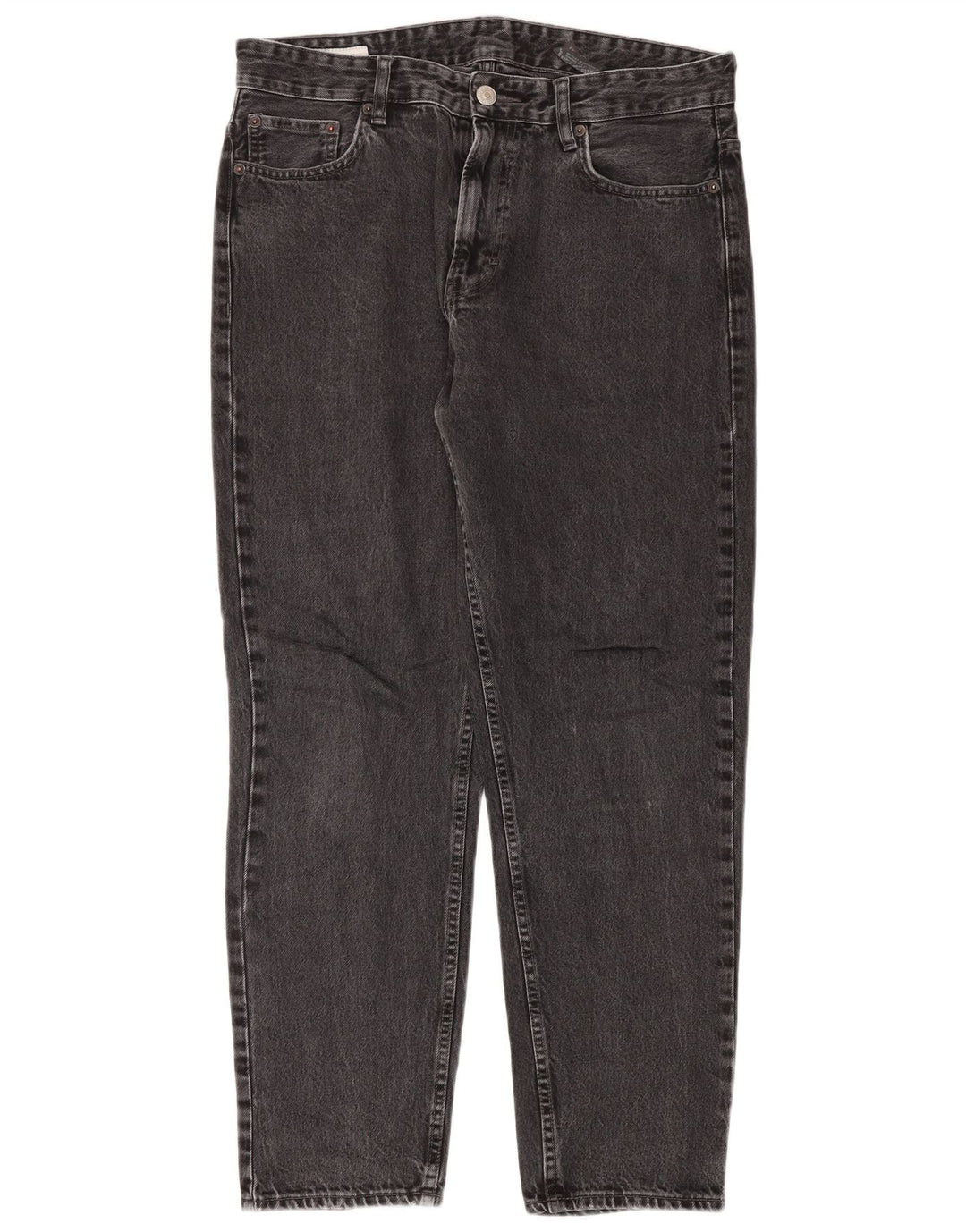 Zara Womens High Waist Jeans EU 42 Large W32 L30 Grey