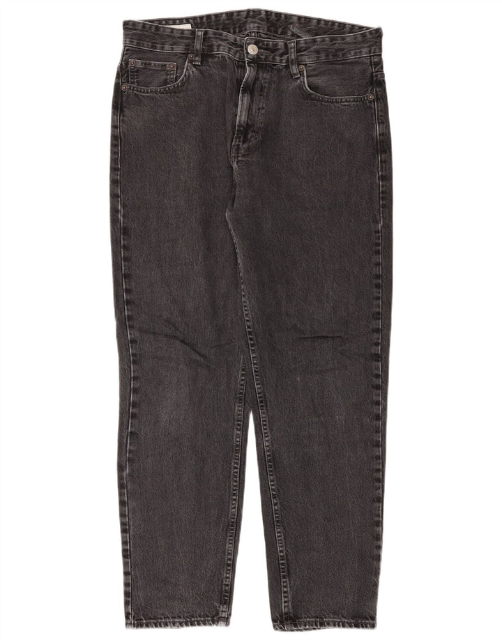 Zara Womens High Waist Jeans EU 42 Large W32 L30 Grey