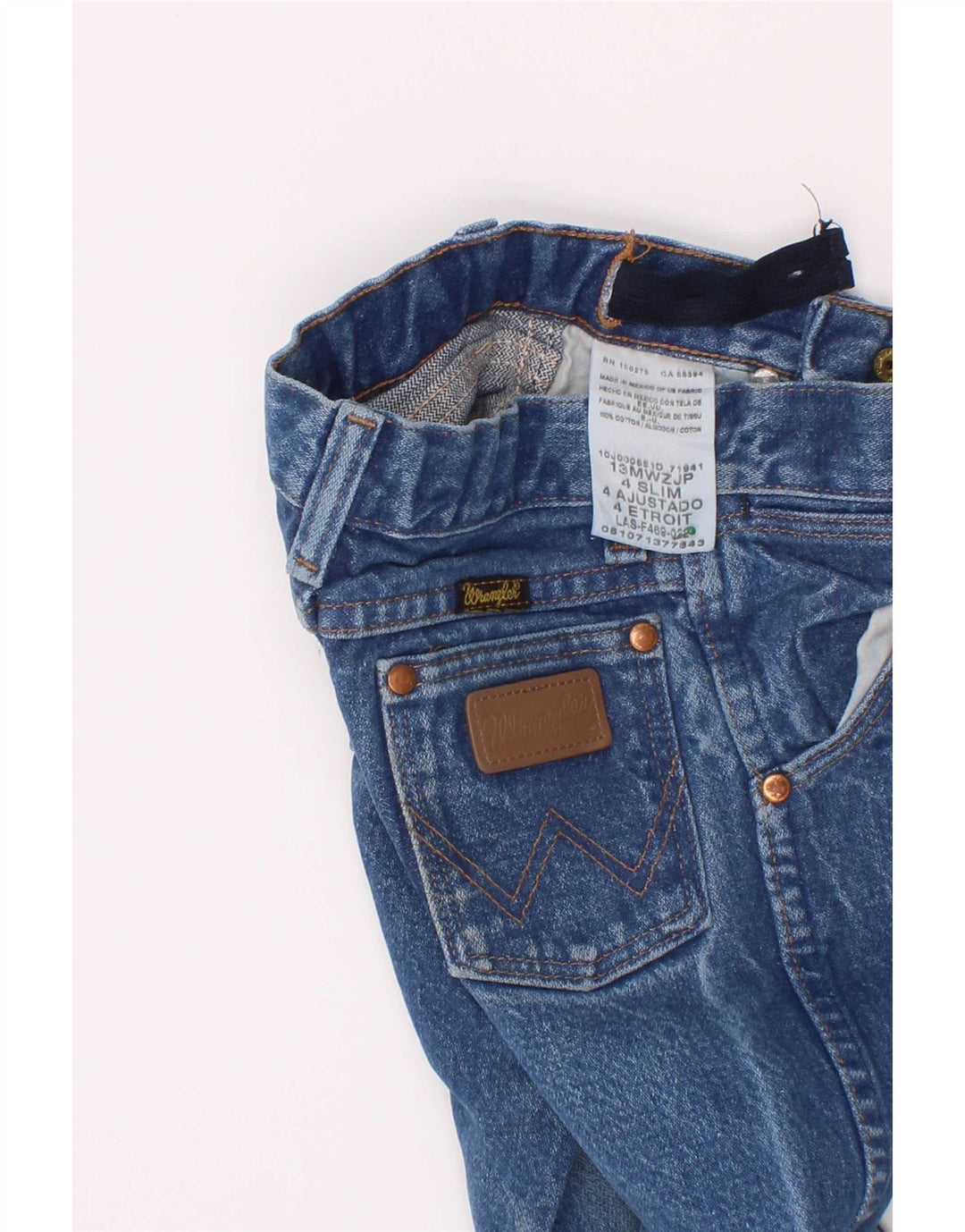 Wrangler Boys Slim Jeans 3-4 Years W20 L14 Blue Cotton