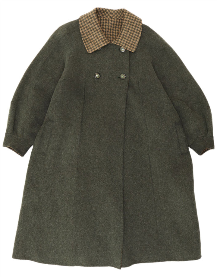 Vintage Womens Overcoat IT 44 Medium Green
