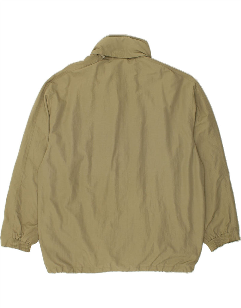 DIADORA Mens Hooded Rain Jacket UK 42 XL Khaki Vintage Diadora and Second-Hand Diadora from Messina Hembry 