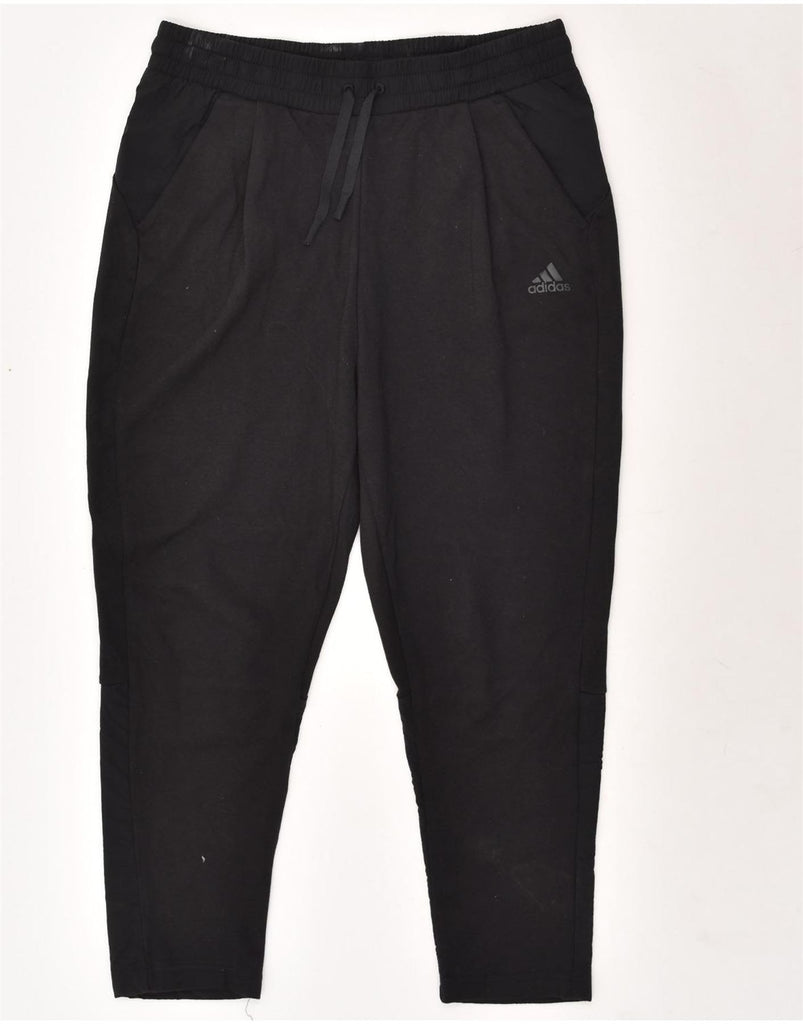 ADIDAS Womens Tracksuit Trousers UK 8/10 Small Black | Vintage Adidas | Thrift | Second-Hand Adidas | Used Clothing | Messina Hembry 