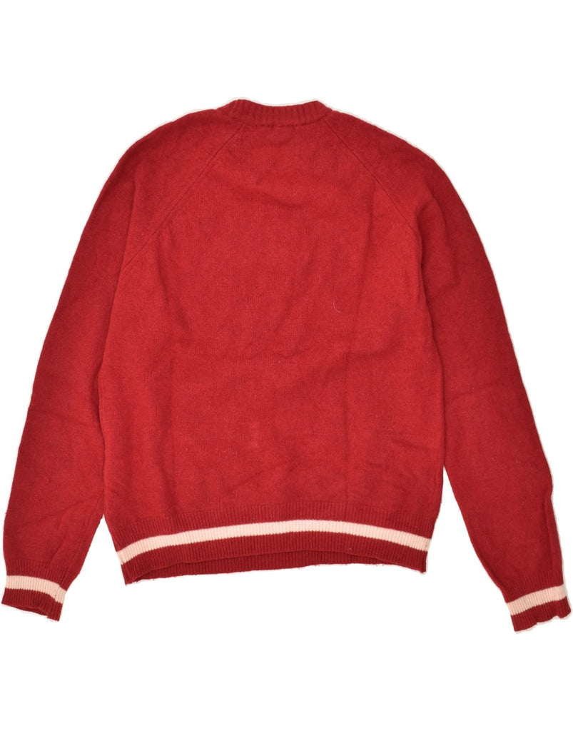 LEE Mens Graphic Crew Neck Jumper Sweater XL Red Wool | Vintage Lee | Thrift | Second-Hand Lee | Used Clothing | Messina Hembry 