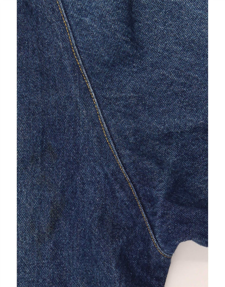 Vintage Womens Oversized 2 Button Denim Blazer Jacket UK 18 XL Blue