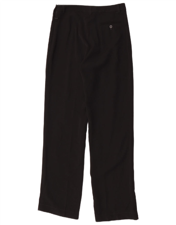 Jigsaw Womens Straight Casual Trousers W29 L32 Black Polyester
