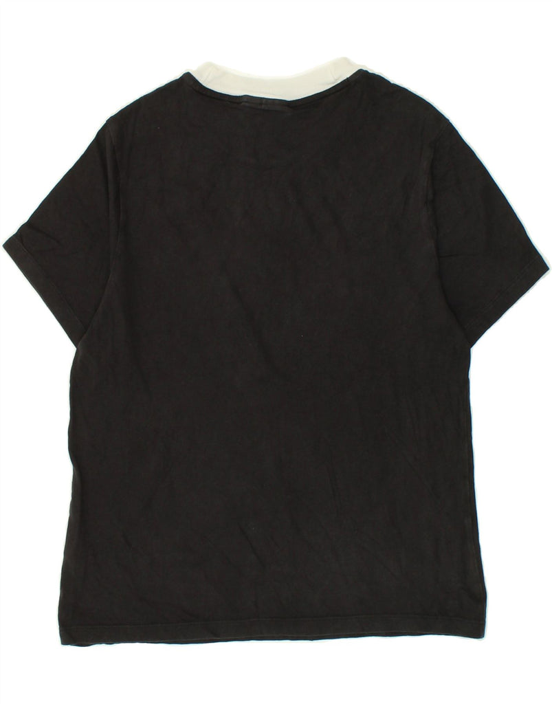 ADIDAS Womens T-Shirt Top UK 8 Small Black Cotton | Vintage Adidas | Thrift | Second-Hand Adidas | Used Clothing | Messina Hembry 