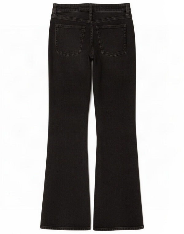 Cos Womens High Rise Bootcut Flared Jeans W28 L32 Grey Cotton