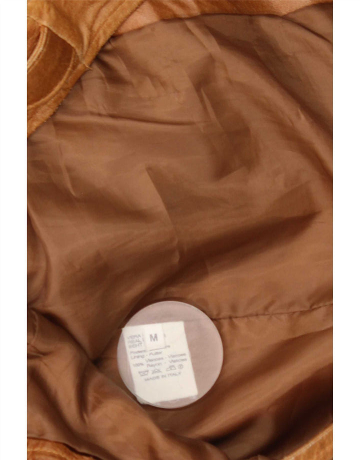 Vintage Mens Leather Jacket UK 38 Medium Brown Leather
