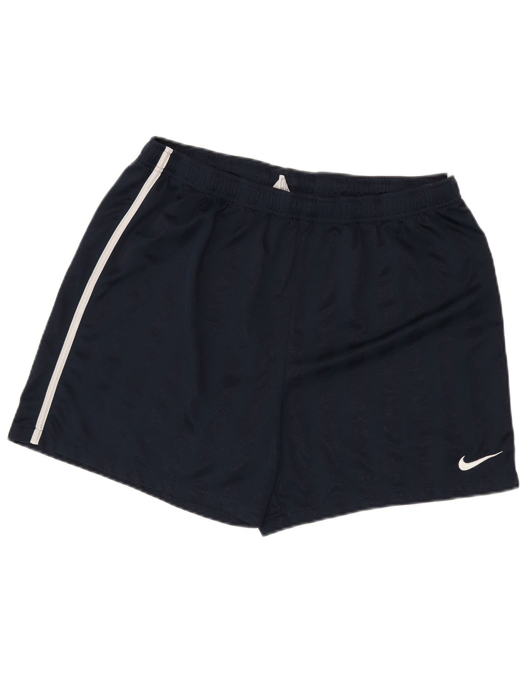 NIKE Mens Sport Shorts XL Navy Blue Striped Polyester