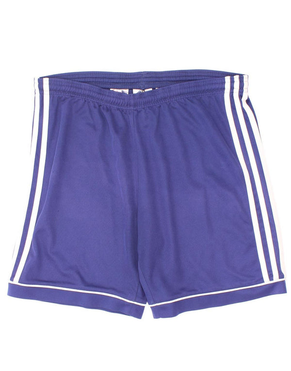 Adidas Boys Climalite Sport Shorts 13-14 Years Blue Polyester
