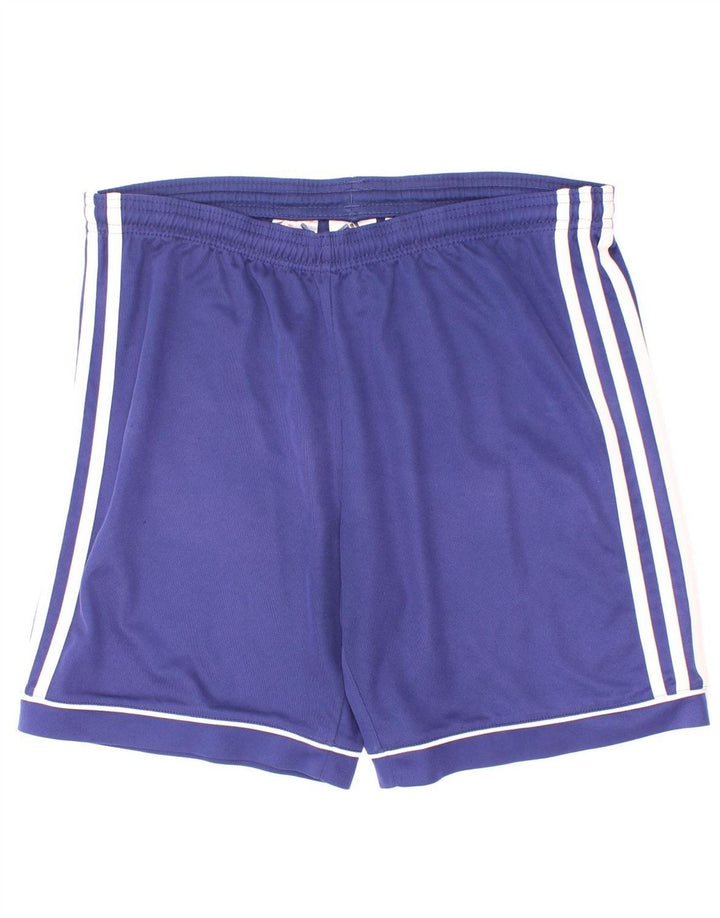Adidas Boys Climalite Sport Shorts 13-14 Years Blue Polyester