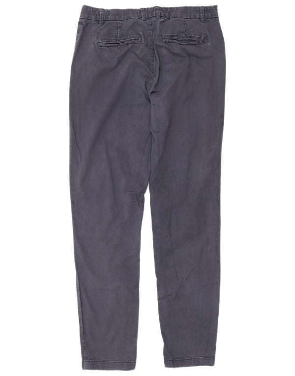 Fat Face Womens Slim Chino Trousers UK 8 Small W30 L30 Navy Blue Cotton