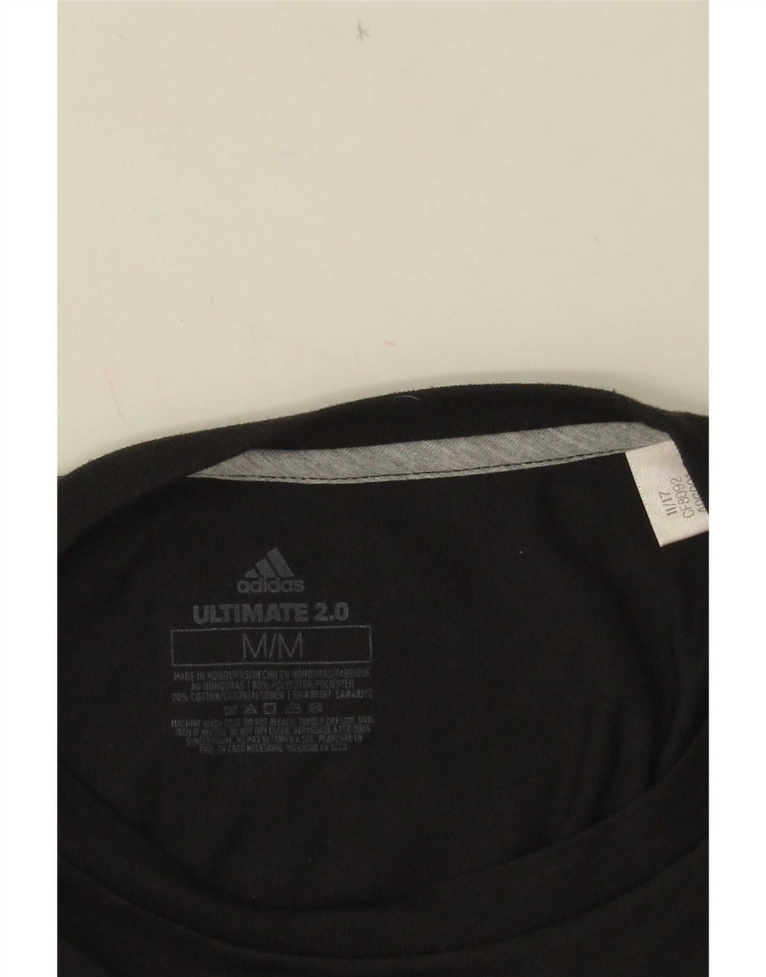 Adidas Womens Three Stripes Graphic Vest Top UK 12 Medium Black Polyester