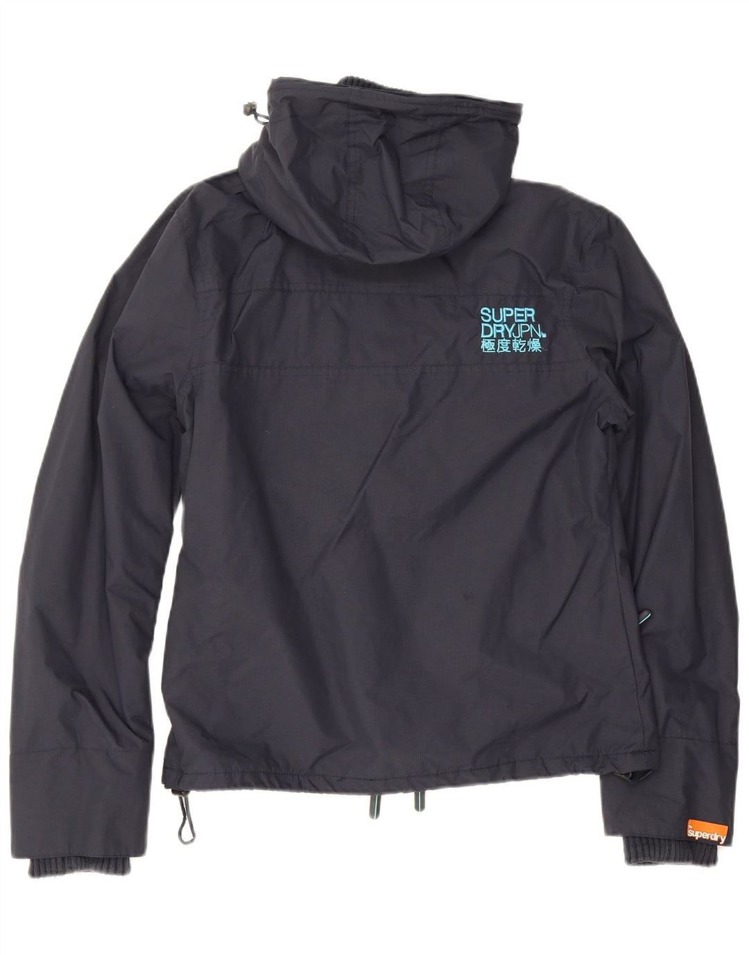 Superdry Womens Windcheater Windbreaker Jacket UK 14 Medium Navy Blue
