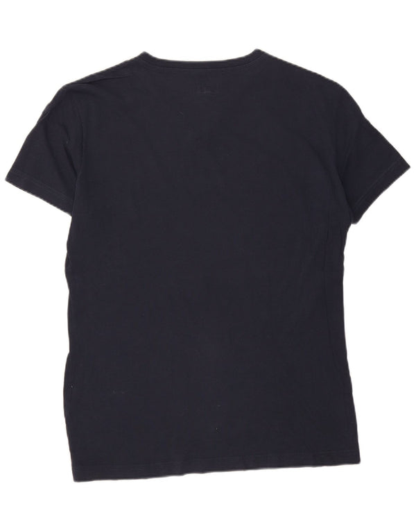 Armani Jeans Womens Graphic T-Shirt Top UK 18 XL Navy Blue