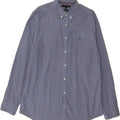 TOMMY HILFIGER Mens Regular Fit Shirt XL Blue Check Cotton Vintage Tommy Hilfiger and Second-Hand Tommy Hilfiger from Messina Hembry 