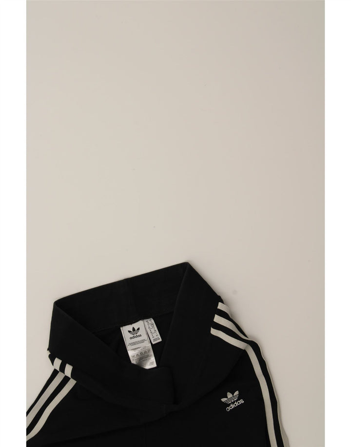 ADIDAS Womens Leggings UK 10 Small  Black Cotton Vintage Adidas and Second-Hand Adidas from Messina Hembry 