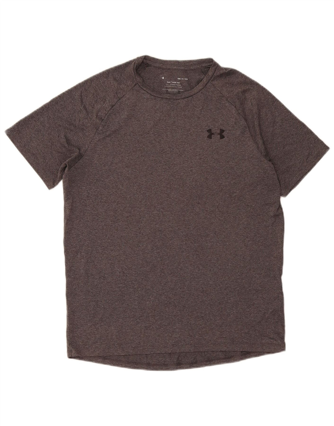 Under Armour Mens T-Shirt Top Small Grey Flecked Polyester
