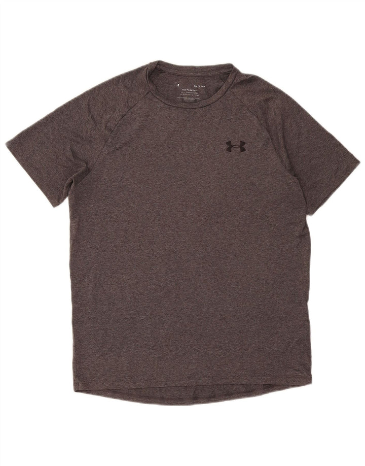 Under Armour Mens T-Shirt Top Small Grey Flecked Polyester